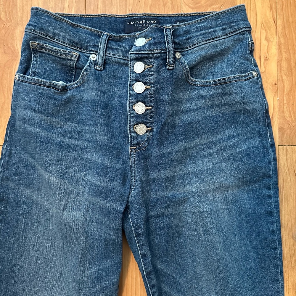 Lucky Brand Women's High Rise Medium Blue Jeans